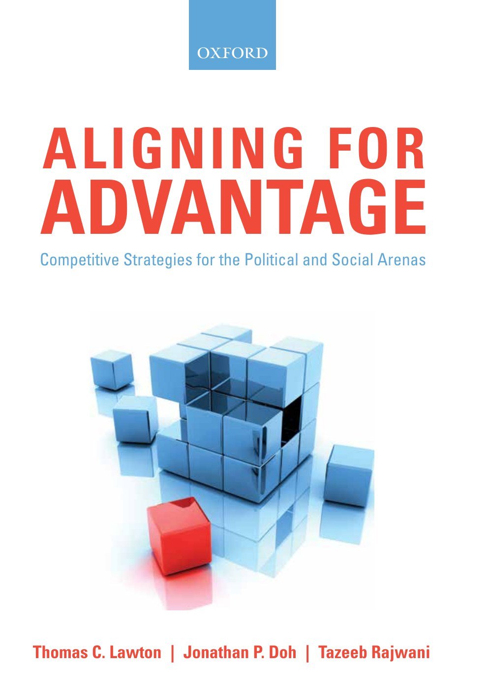 Cover of Aligning for Advantage, Oxford University Press, red cube on white.